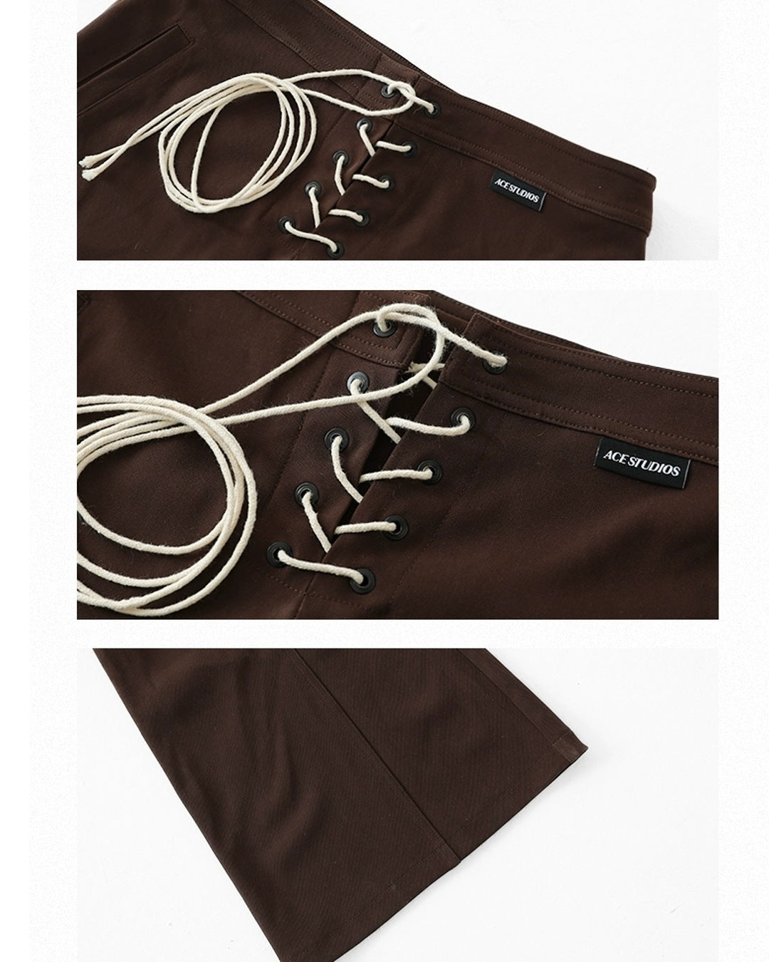 レースアップフレアパンツ SL849