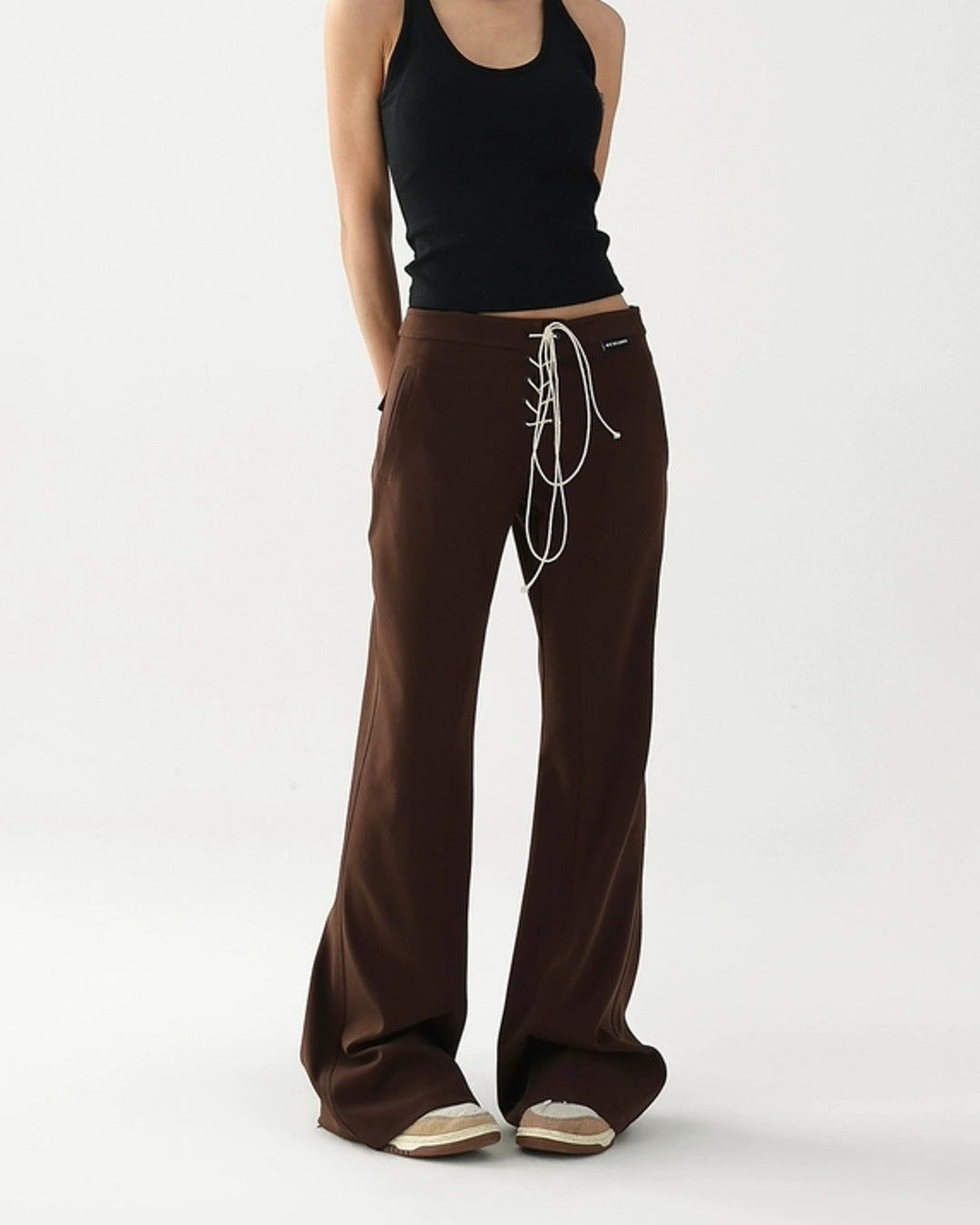 レースアップフレアパンツ SL849