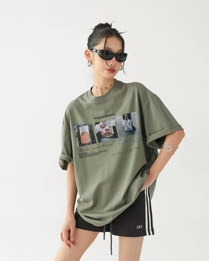 ピクチャープリントTシャツ SL851