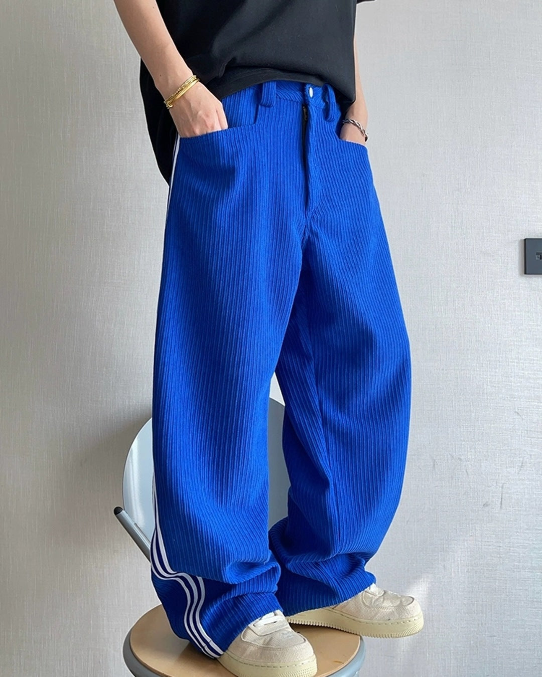 スリーラインコーデュロイパンツ M042