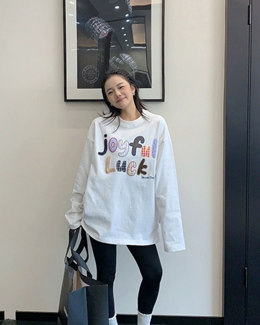 カラフルロゴデザインロンT SL856