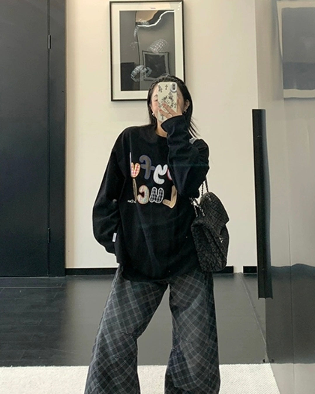 カラフルロゴデザインロンT SL856