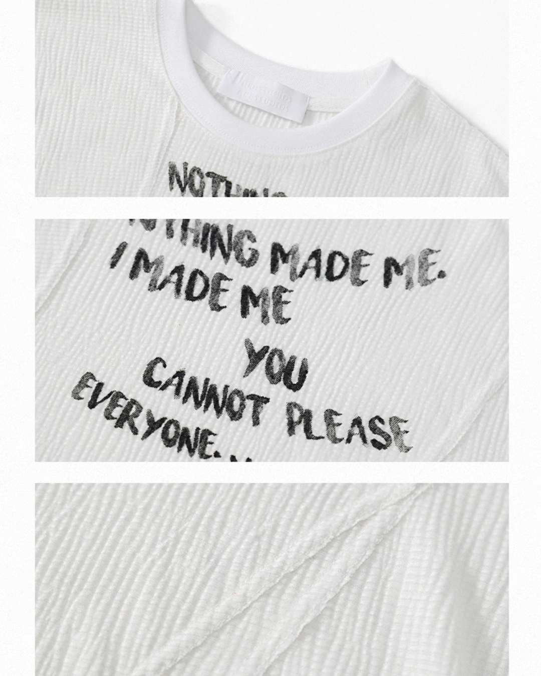 レタリングクリンクルTシャツ SL857