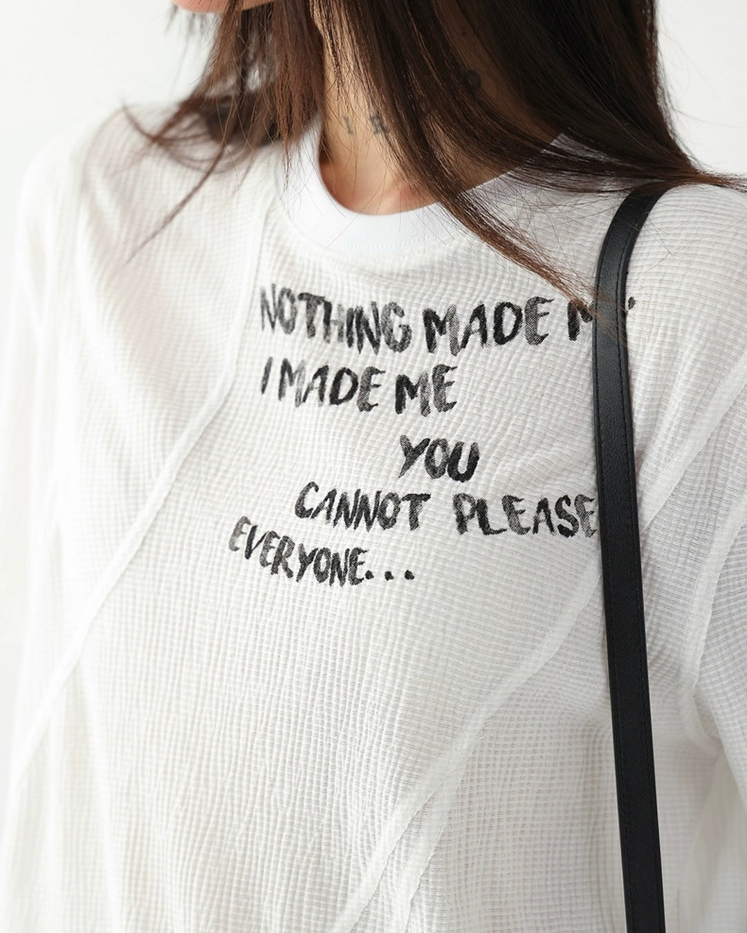 レタリングクリンクルTシャツ SL857