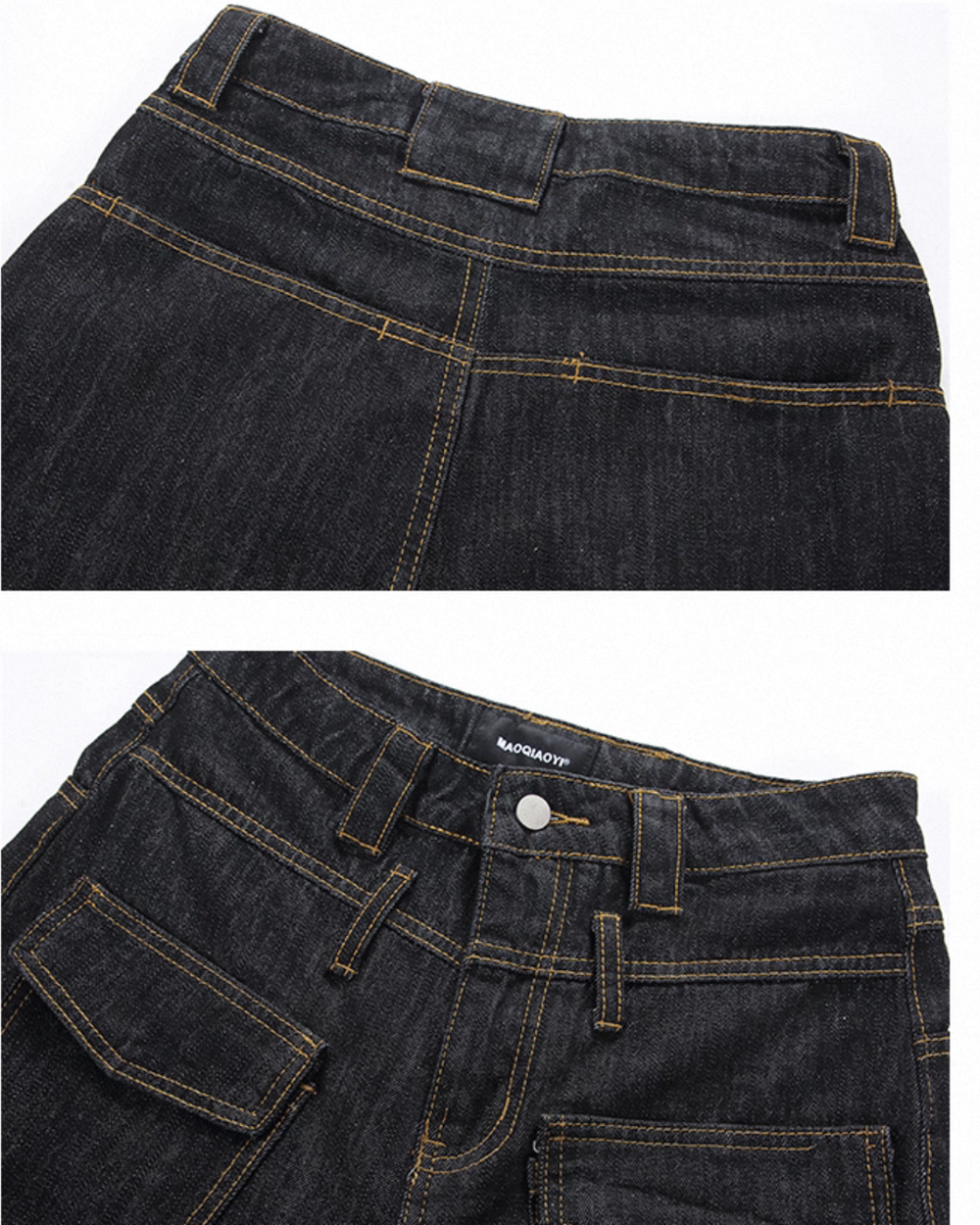 ブラックデニムパンツ SL860