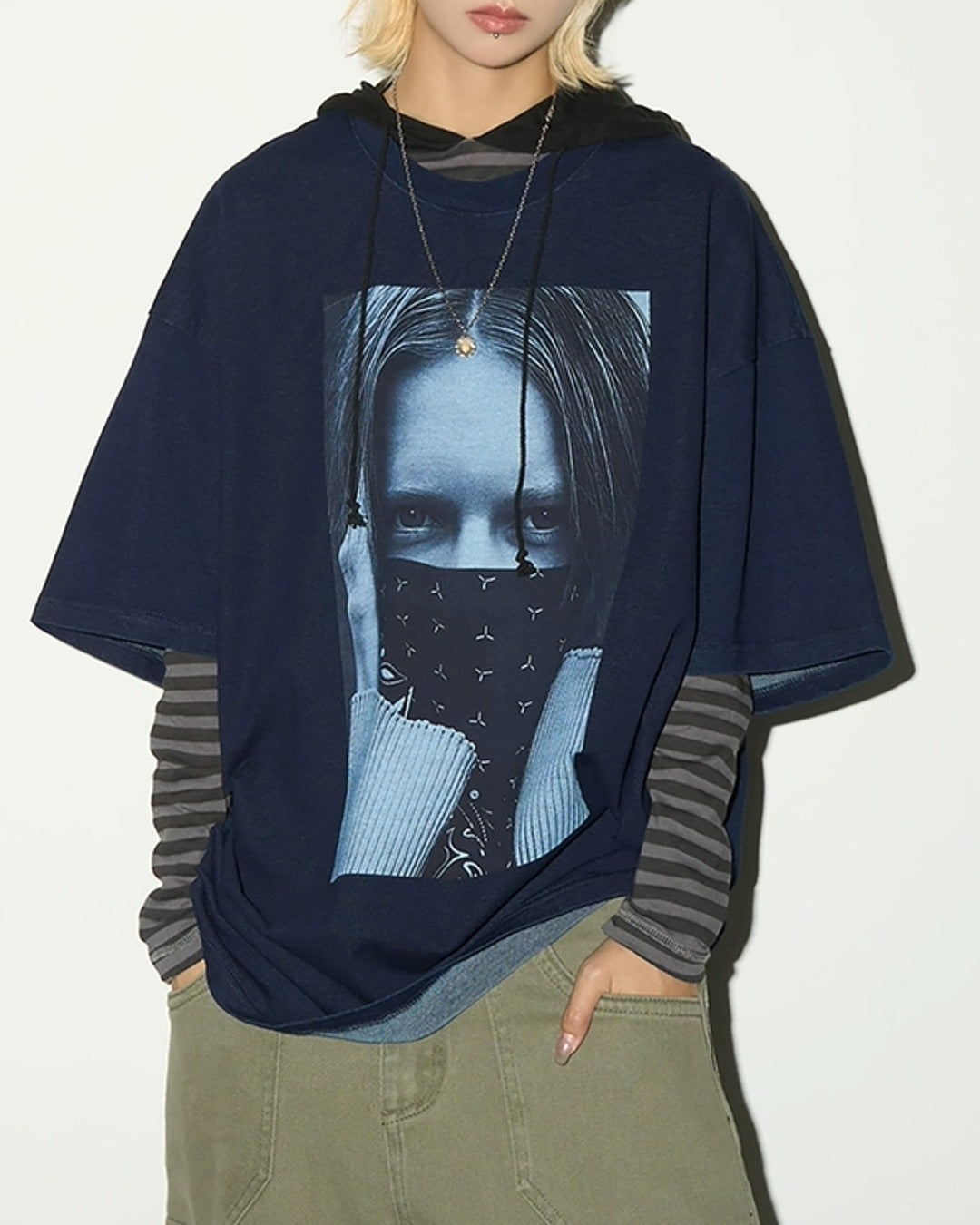 ピクチャープリントルーズTシャツ SL864