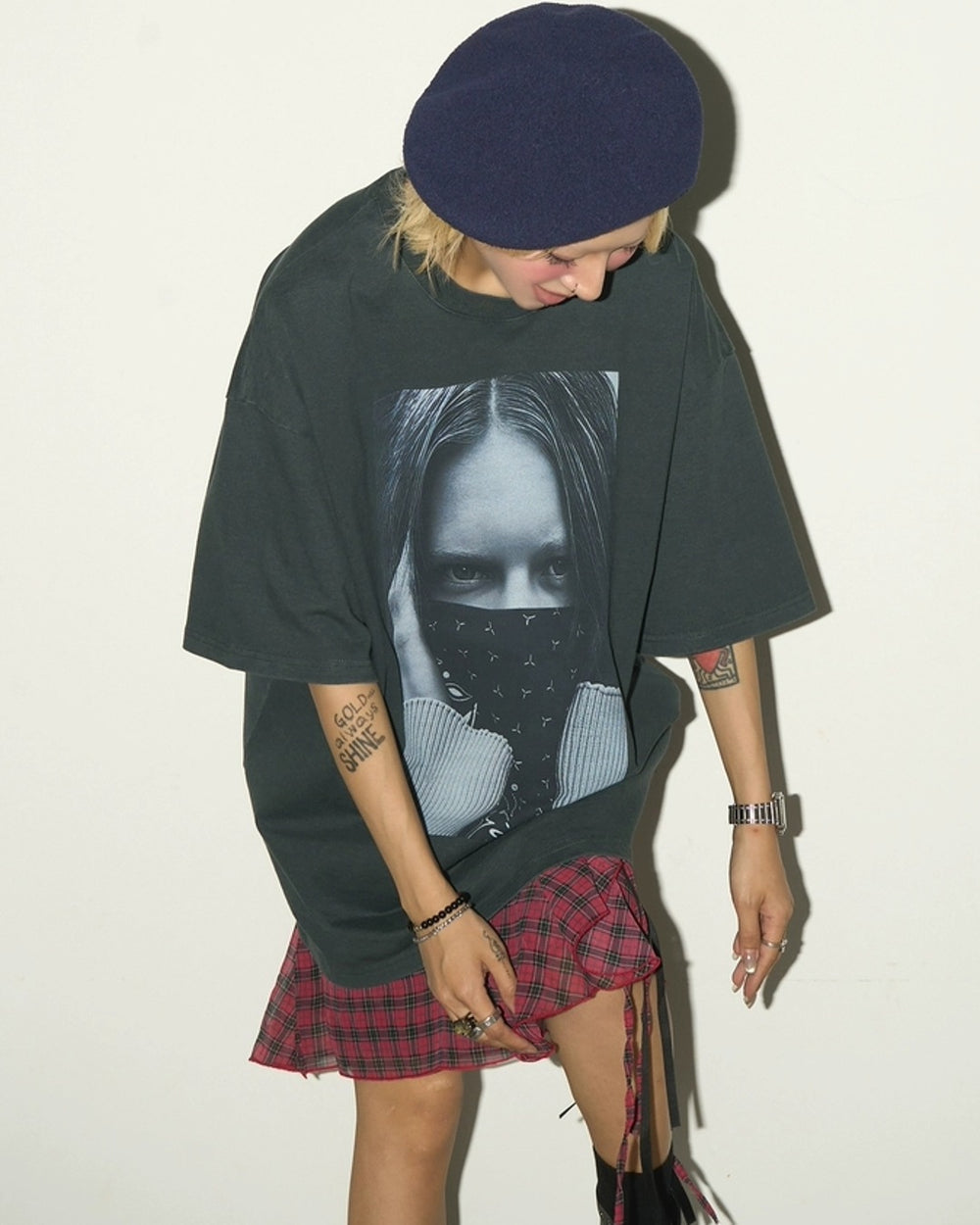 ピクチャープリントルーズTシャツ SL864