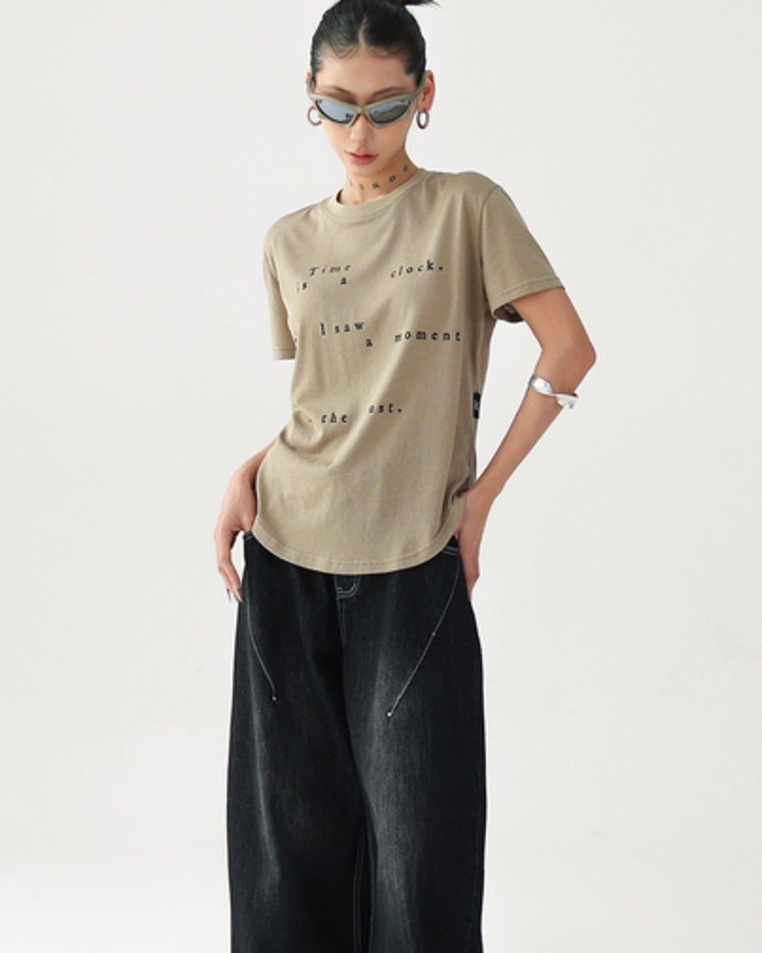 レタリングTシャツ SL873