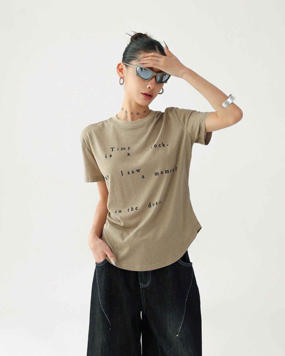 レタリングTシャツ SL873