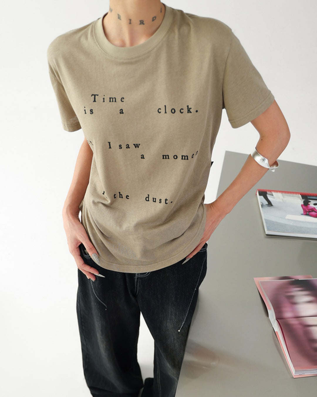 レタリングTシャツ SL873