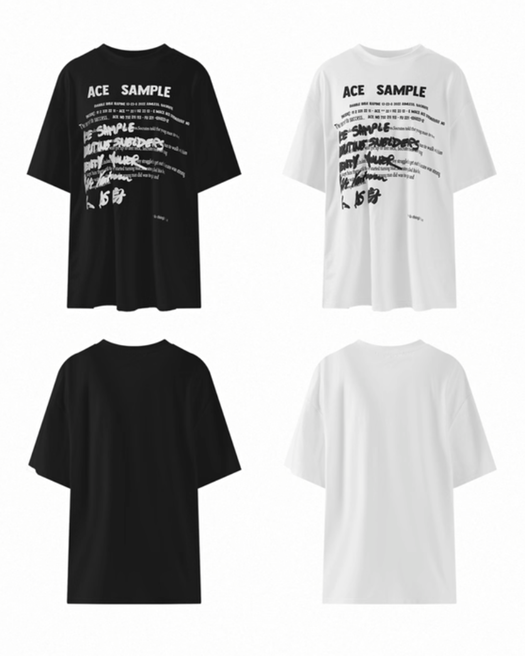 フロントレタリングTシャツ SL879