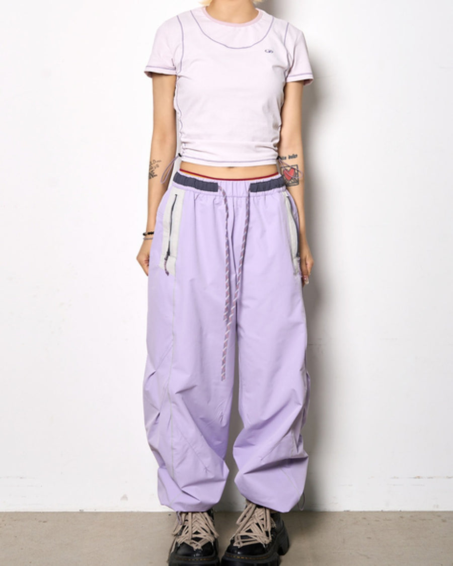 ワイドシルエットテックパンツ SL883