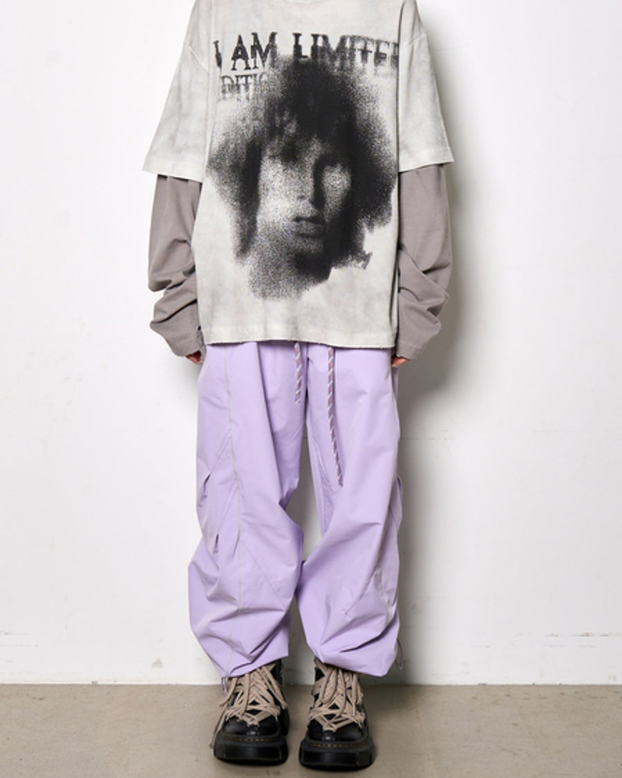ワイドシルエットテックパンツ SL883