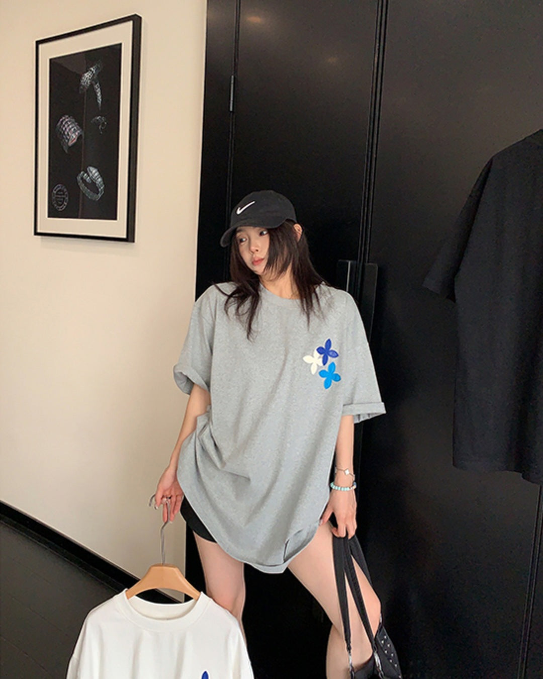 フラワーワッペンTシャツ SL888