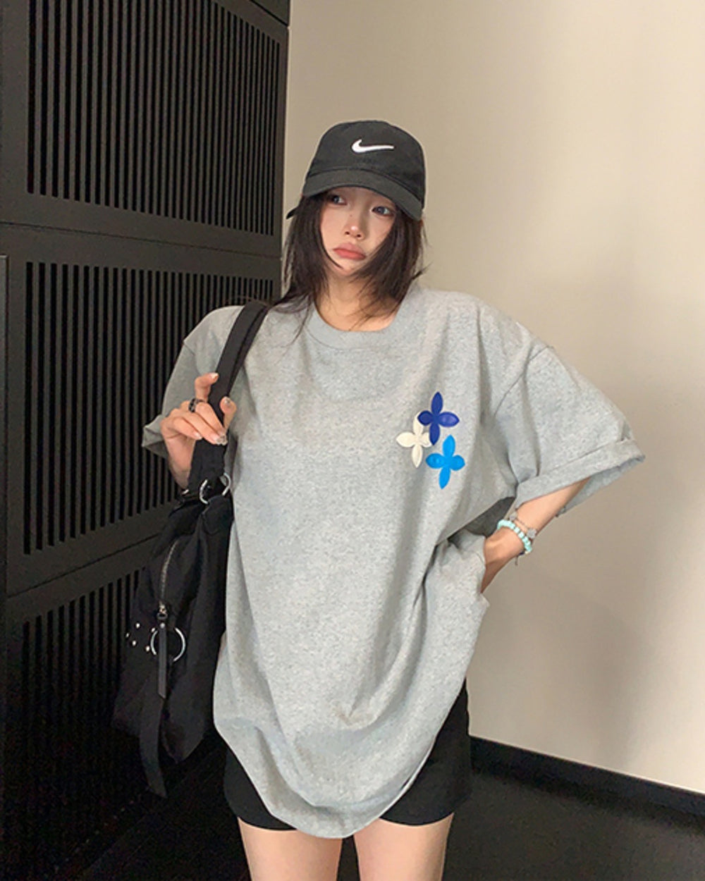 フラワーワッペンTシャツ SL888