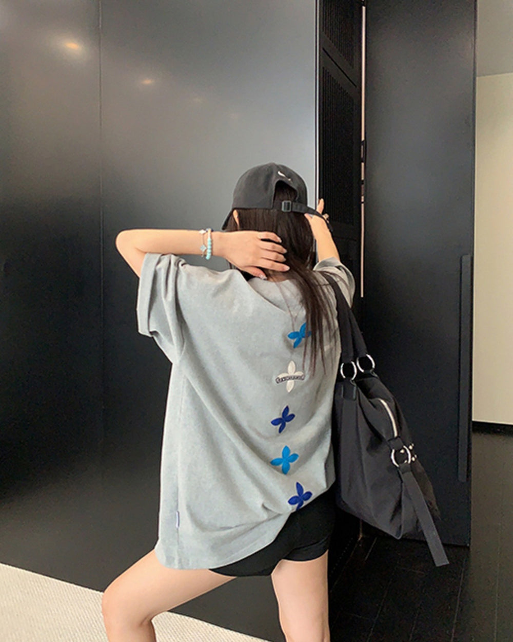 フラワーワッペンTシャツ SL888