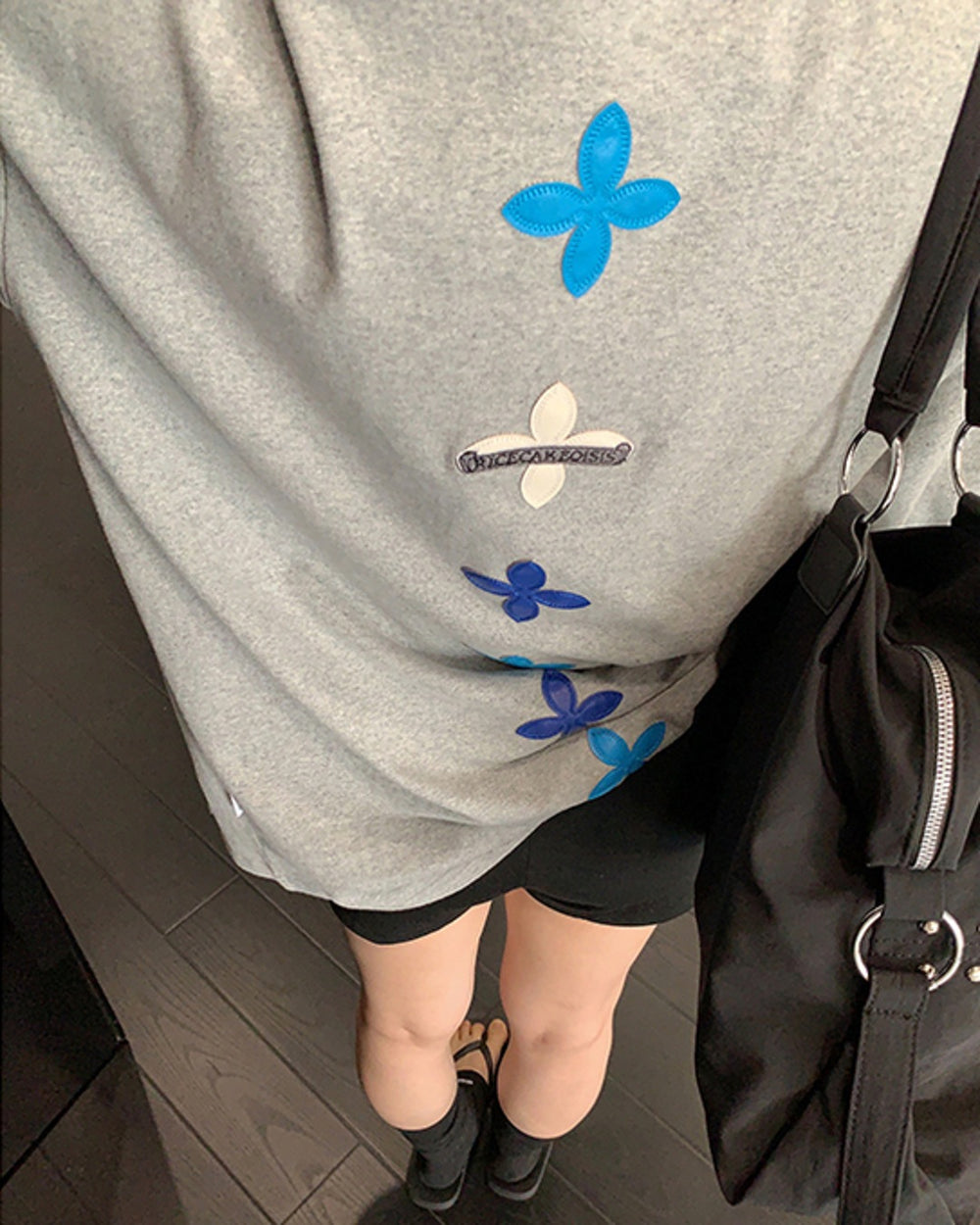 フラワーワッペンTシャツ SL888