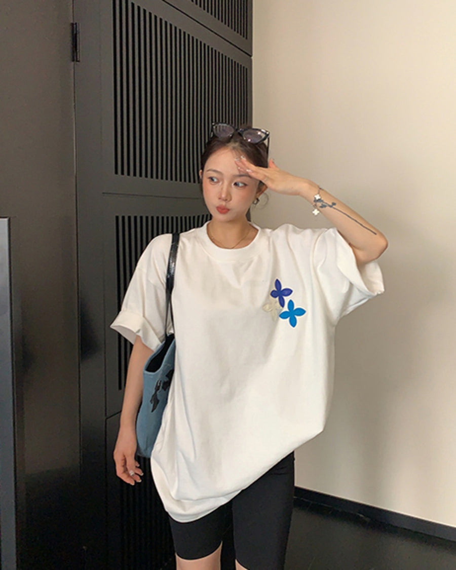フラワーワッペンTシャツ SL888
