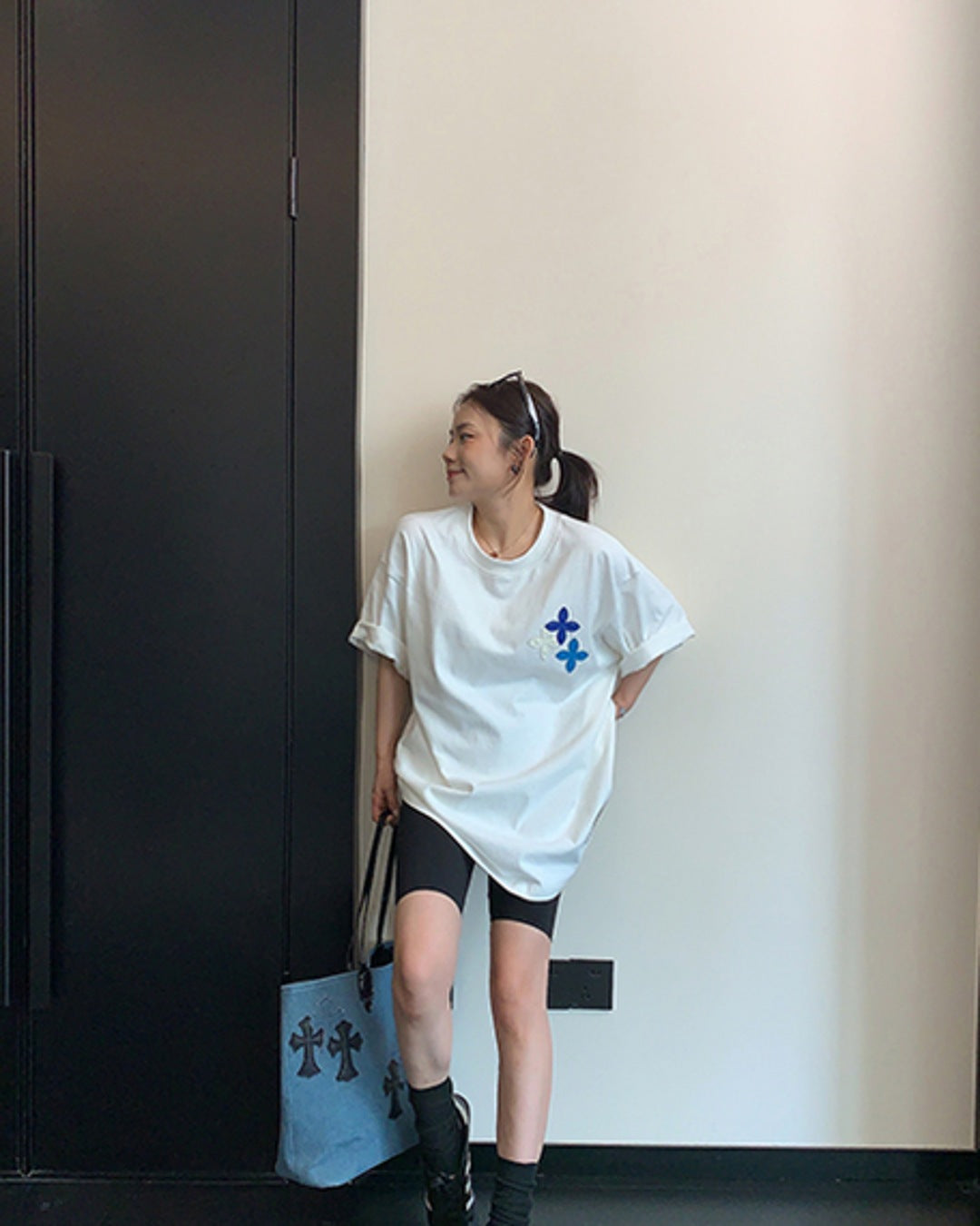 フラワーワッペンTシャツ SL888