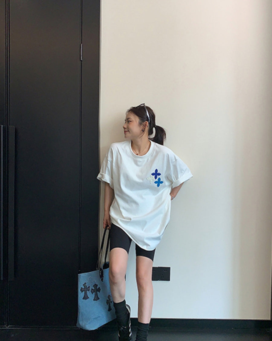 フラワーワッペンTシャツ SL888
