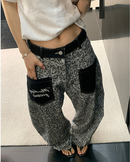 レオパード柄デニムパンツ SL894