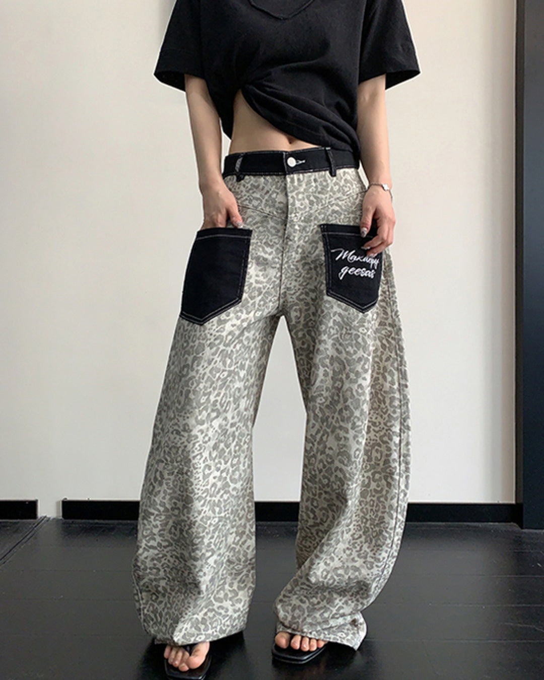 レオパード柄デニムパンツ SL894 – THE SOL93