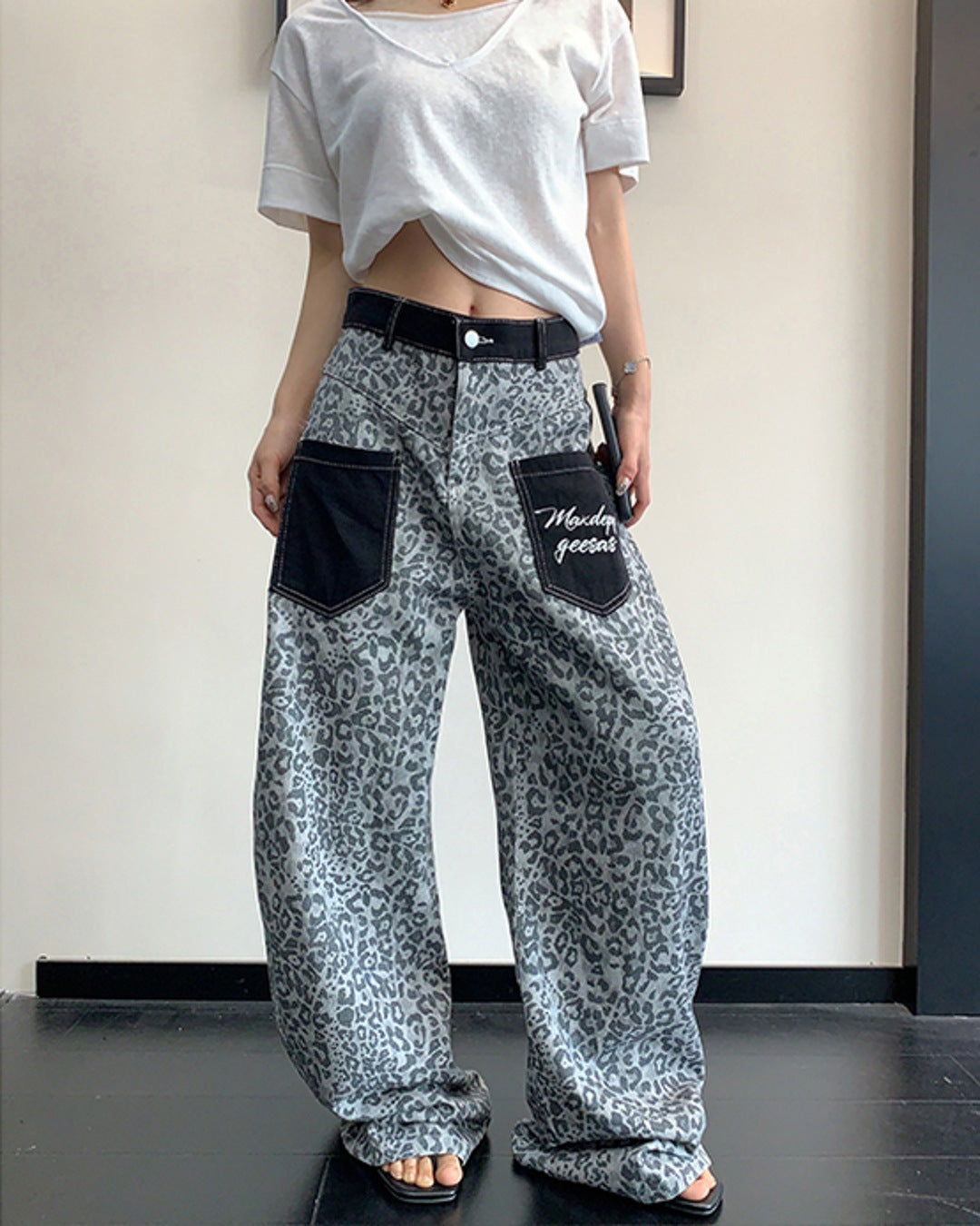 レオパード柄デニムパンツ SL894 – THE SOL93