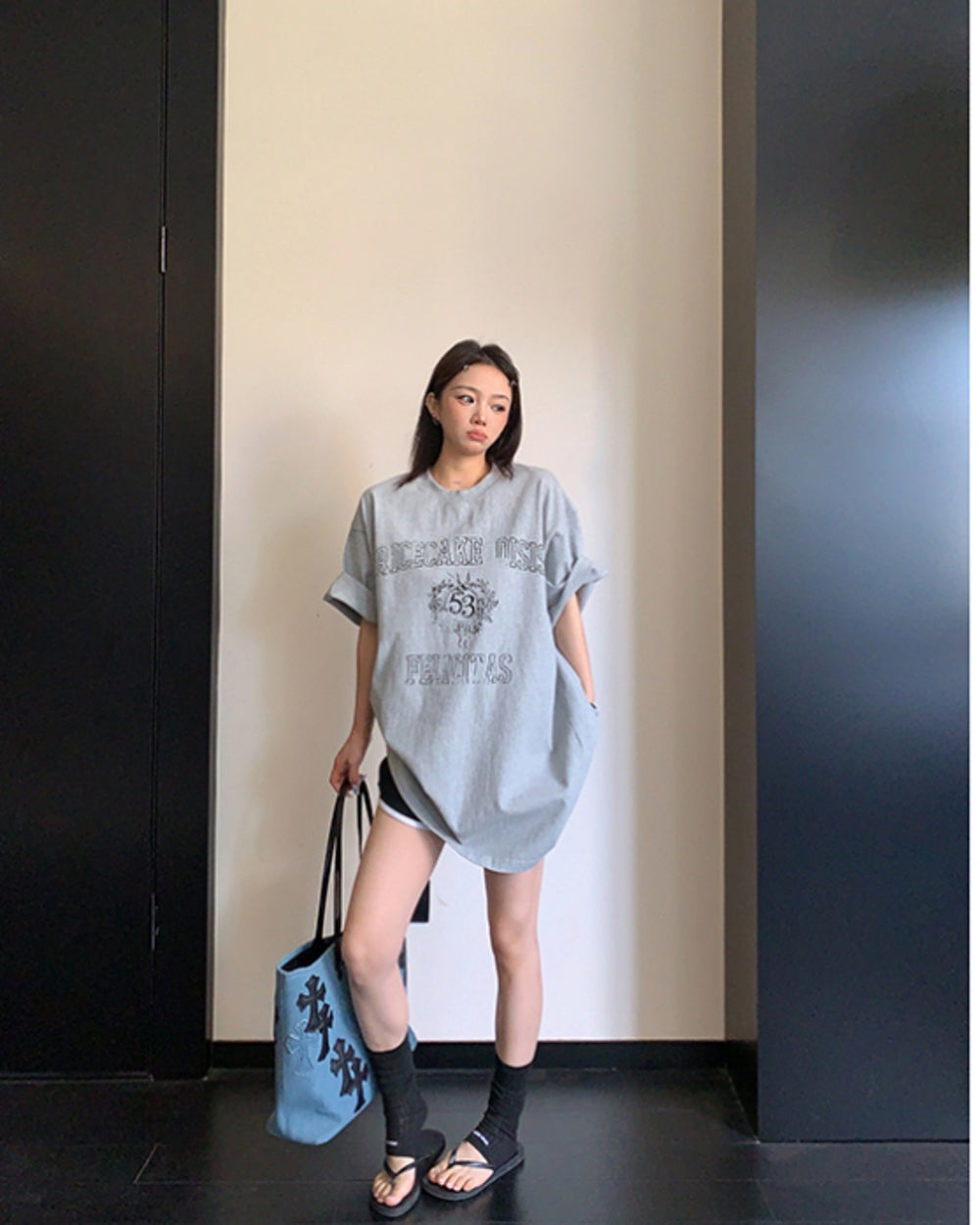 ヴィンテージライクプリントTシャツ SL909