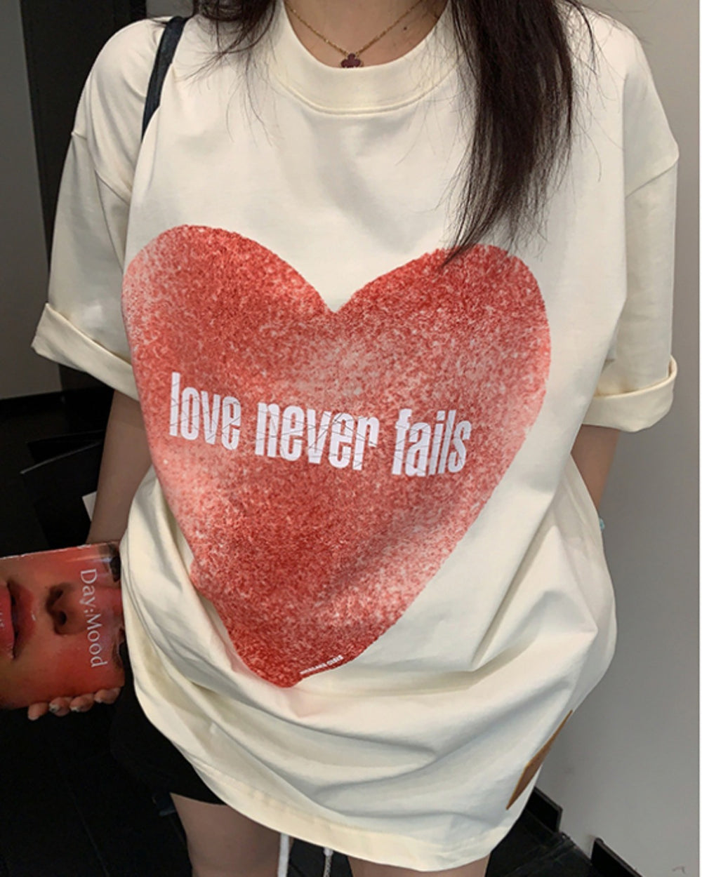 ビッグハートプリントTシャツ SL908