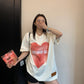 ビッグハートプリントTシャツ SL908