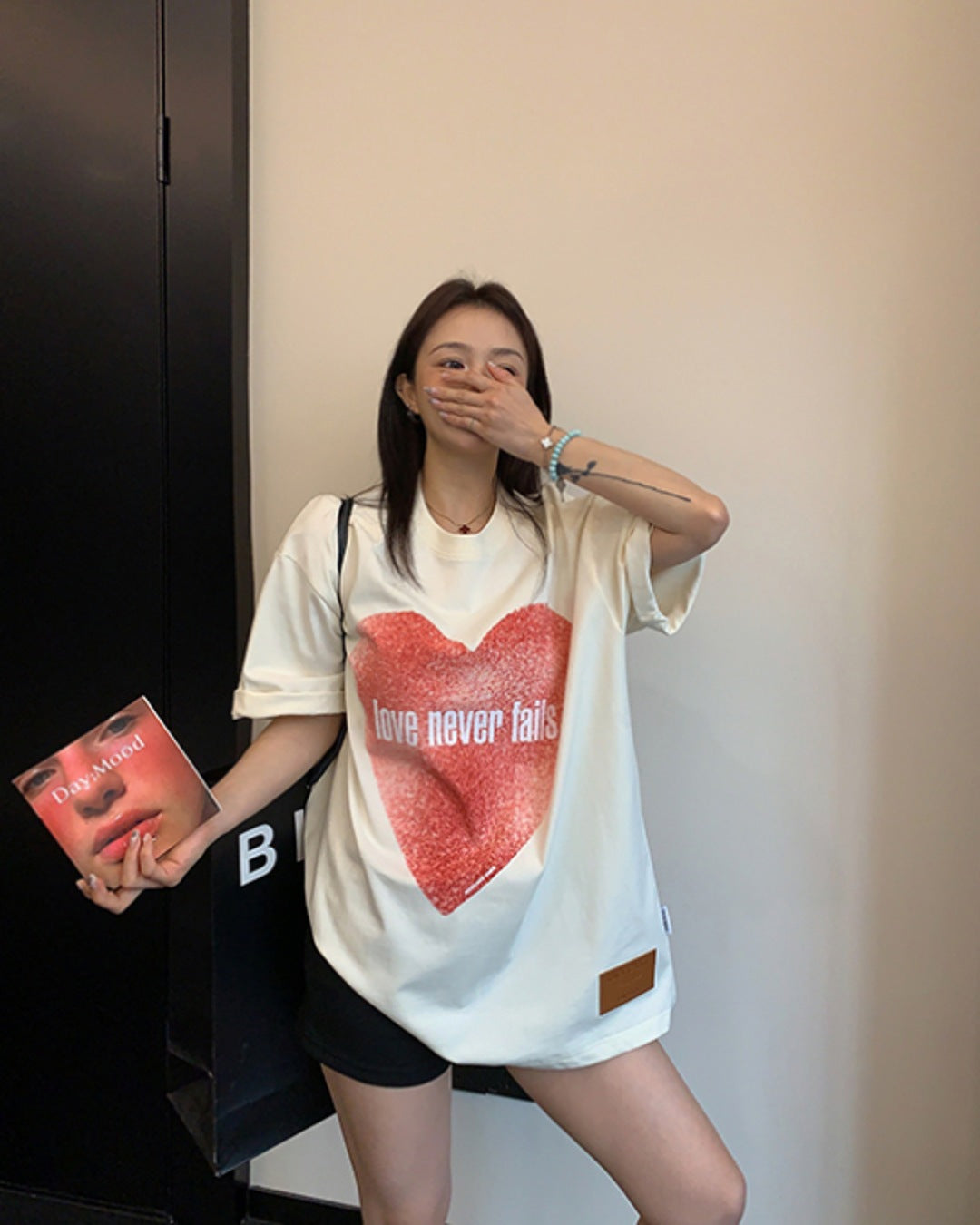 ビッグハートプリントTシャツ SL908