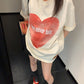 ビッグハートプリントTシャツ SL908