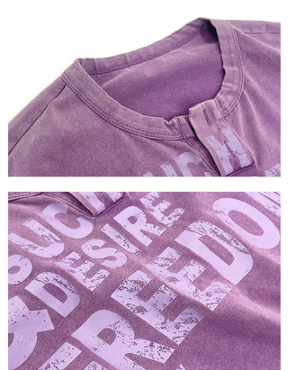 ヘンリーネックヴィンテージライクTシャツ SL928