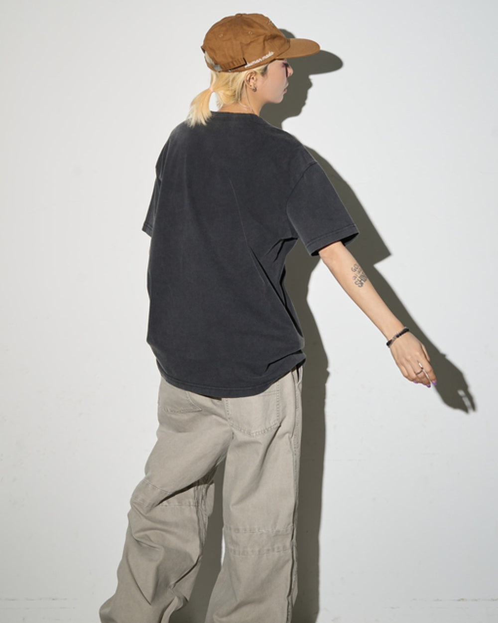 ヘンリーネックヴィンテージライクTシャツ SL928