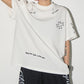 クロスデザインプリントTシャツ SL933