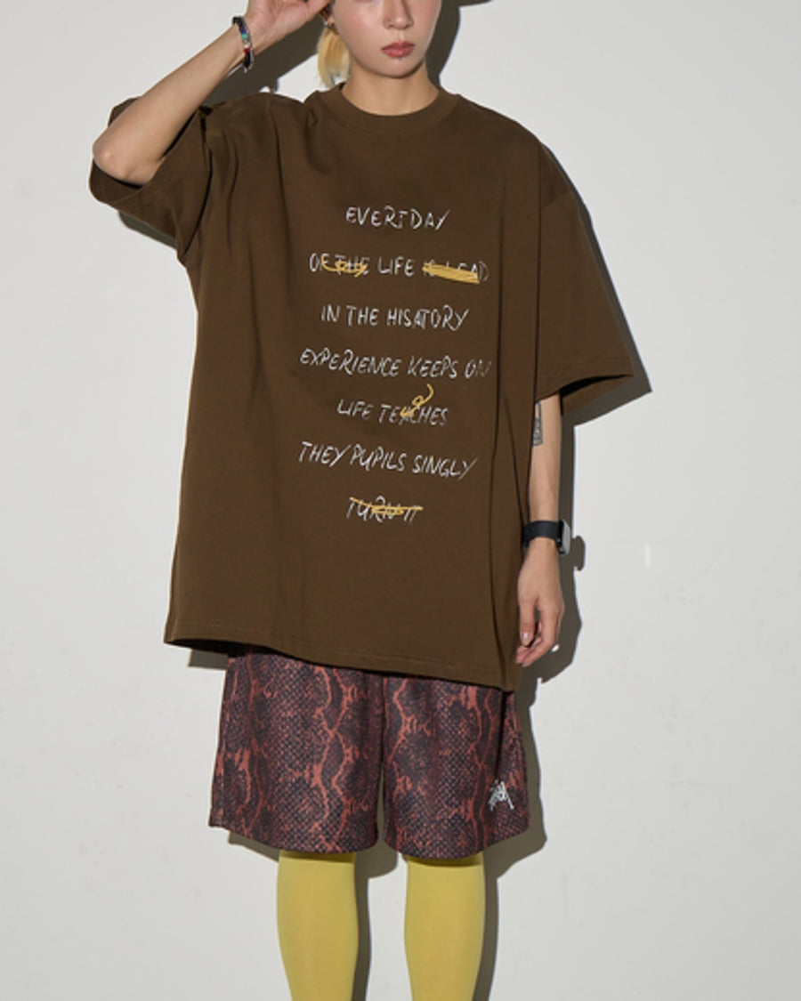 レタープリントTシャツ SL942