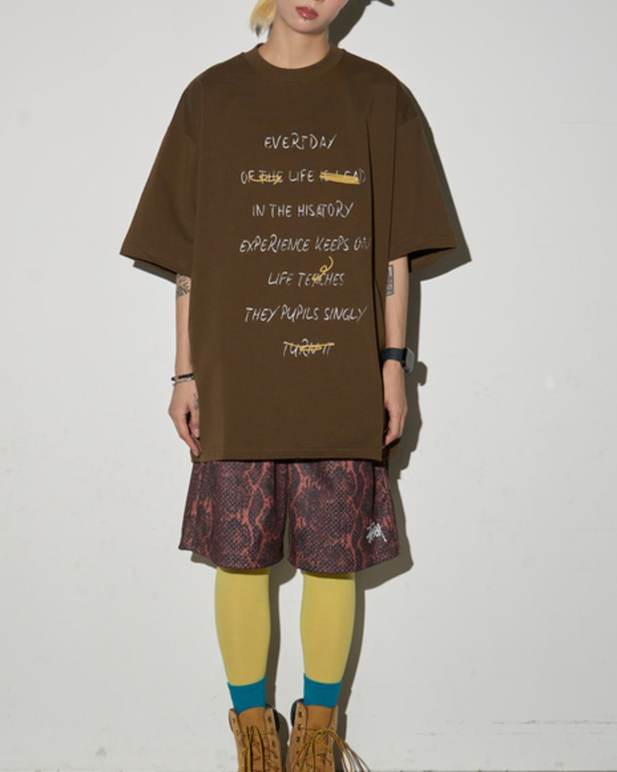 レタープリントTシャツ SL942