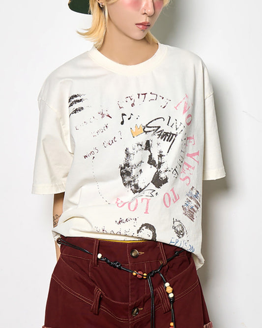 プリントデザインTシャツ SL943