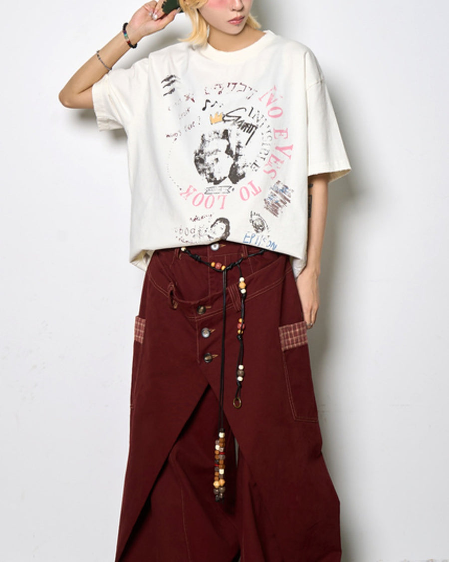 プリントデザインTシャツ SL943