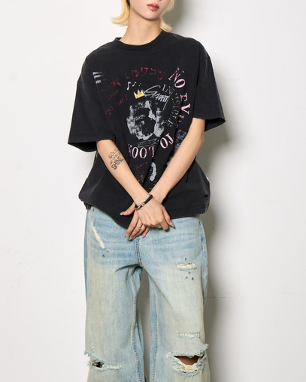 プリントデザインTシャツ SL943