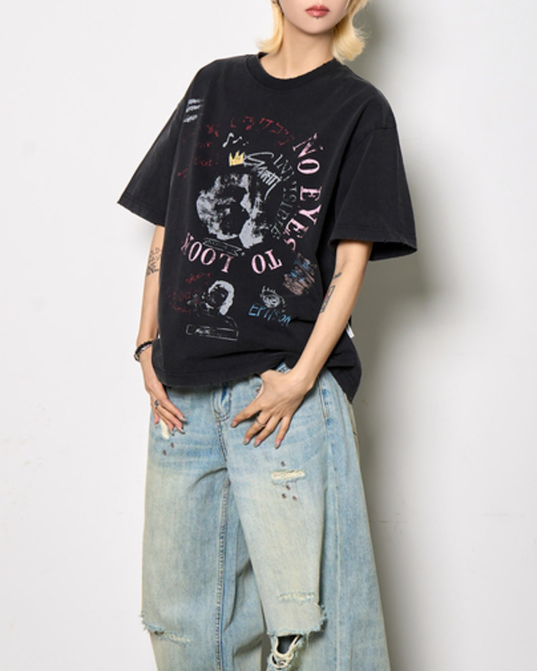 プリントデザインTシャツ SL943