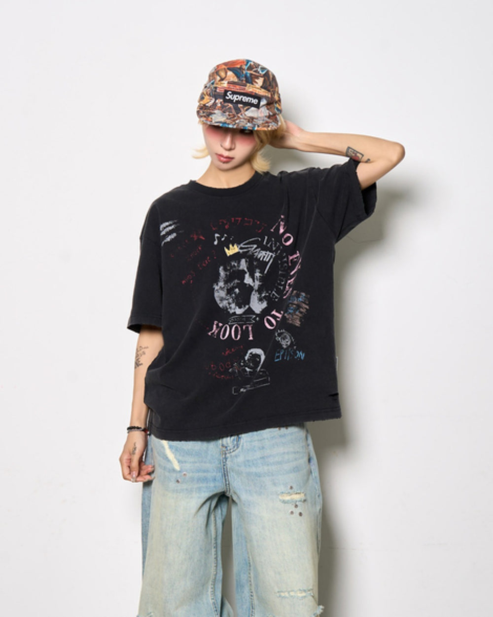 プリントデザインTシャツ SL943
