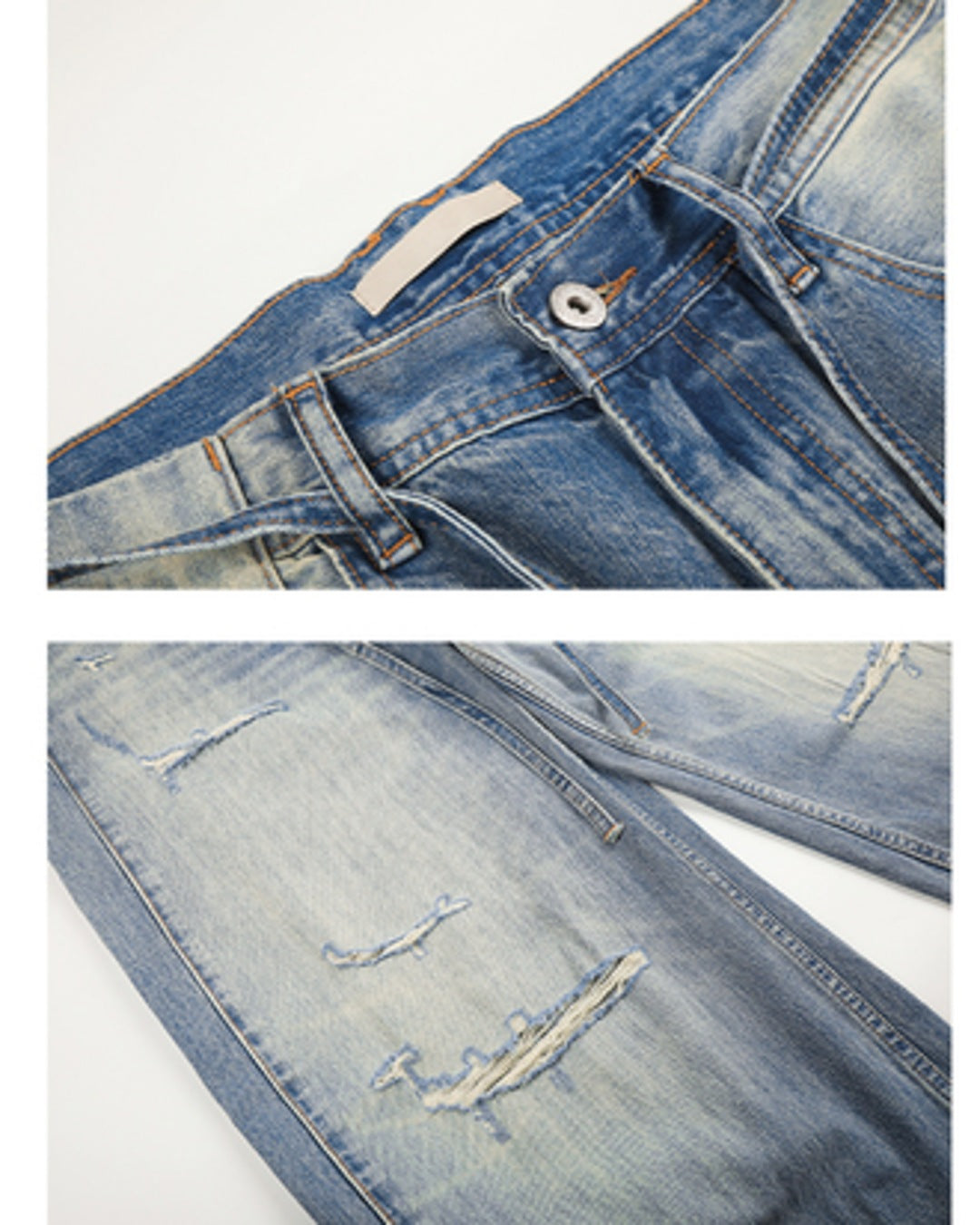 ダメージ加工デニムパンツ SL944