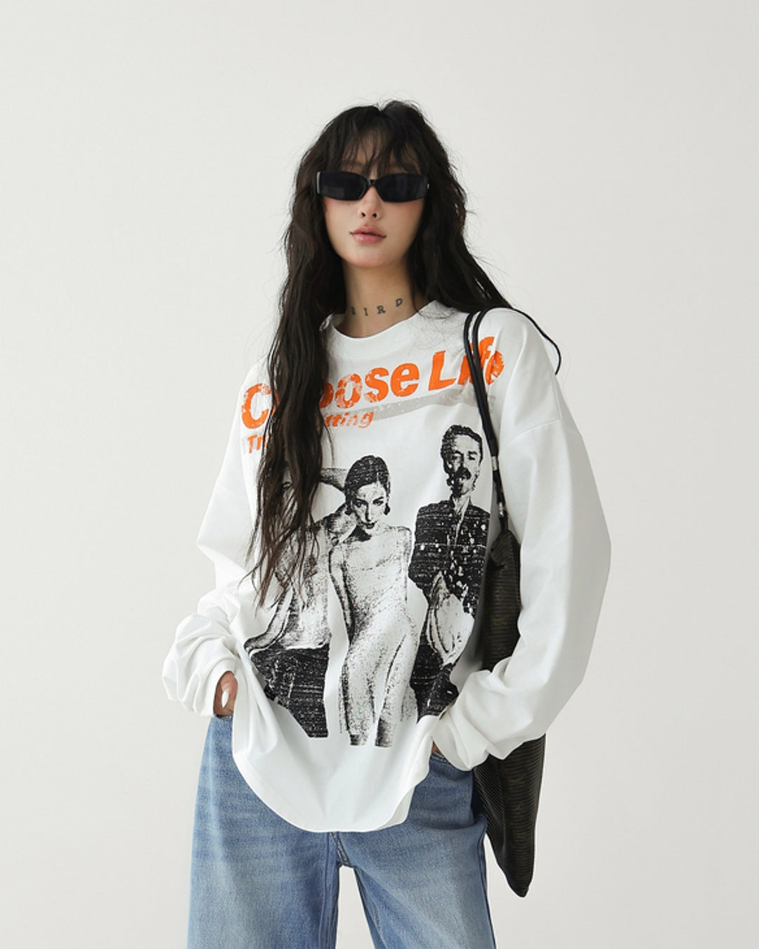 ピクチャープリントロングTシャツ SL946