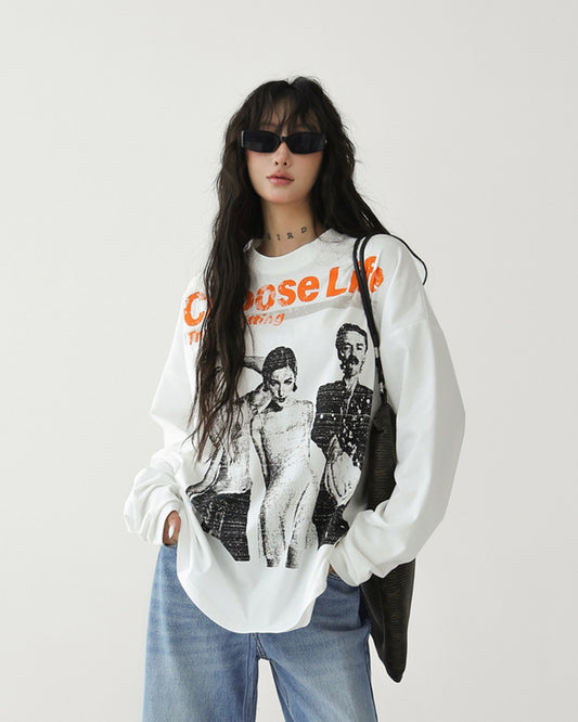 ピクチャープリントロングTシャツ SL946