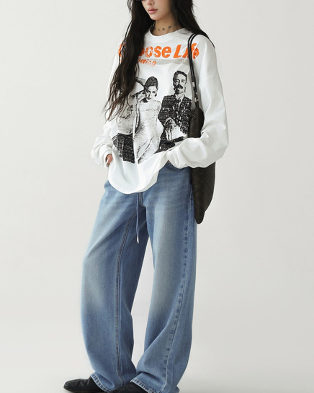 ピクチャープリントロングTシャツ SL946