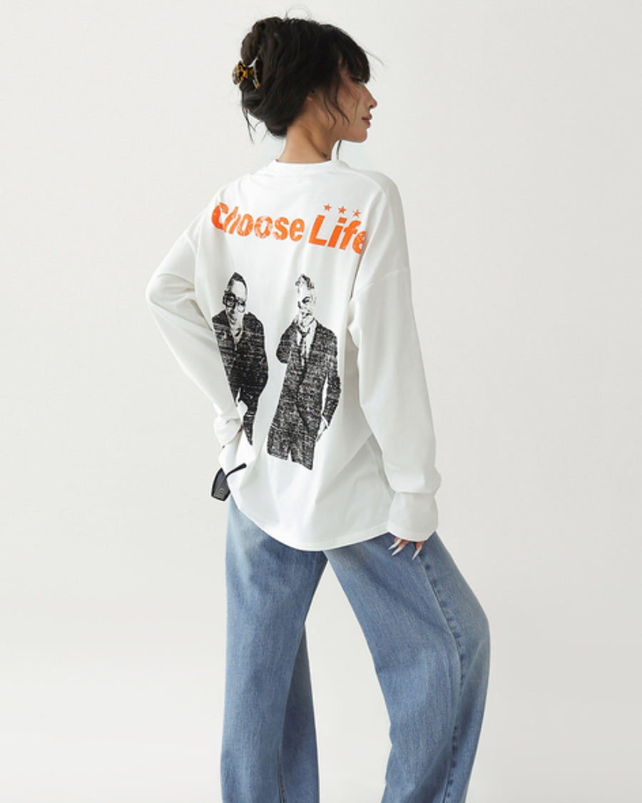 ピクチャープリントロングTシャツ SL946