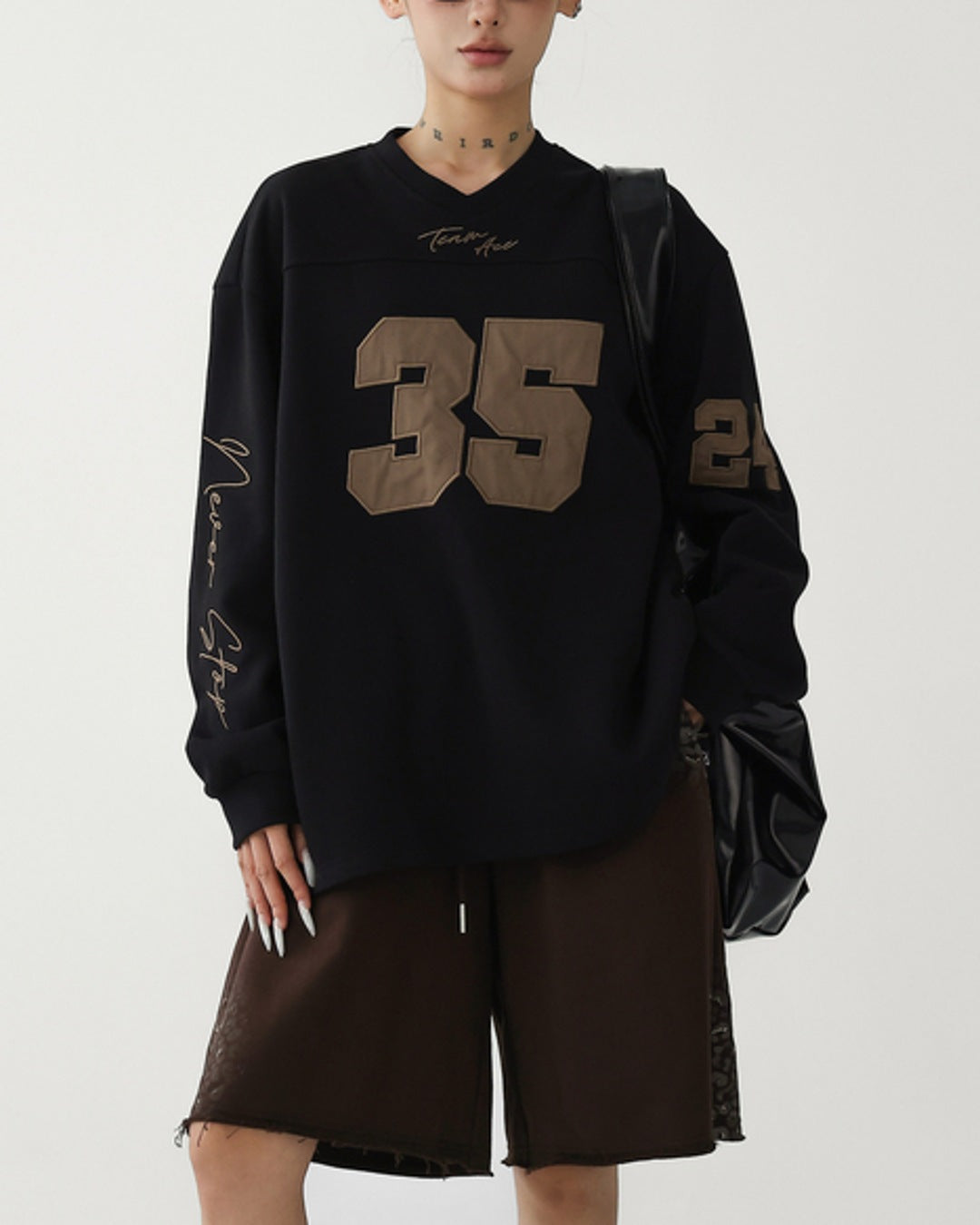 ナンバリングロングTシャツ SL947