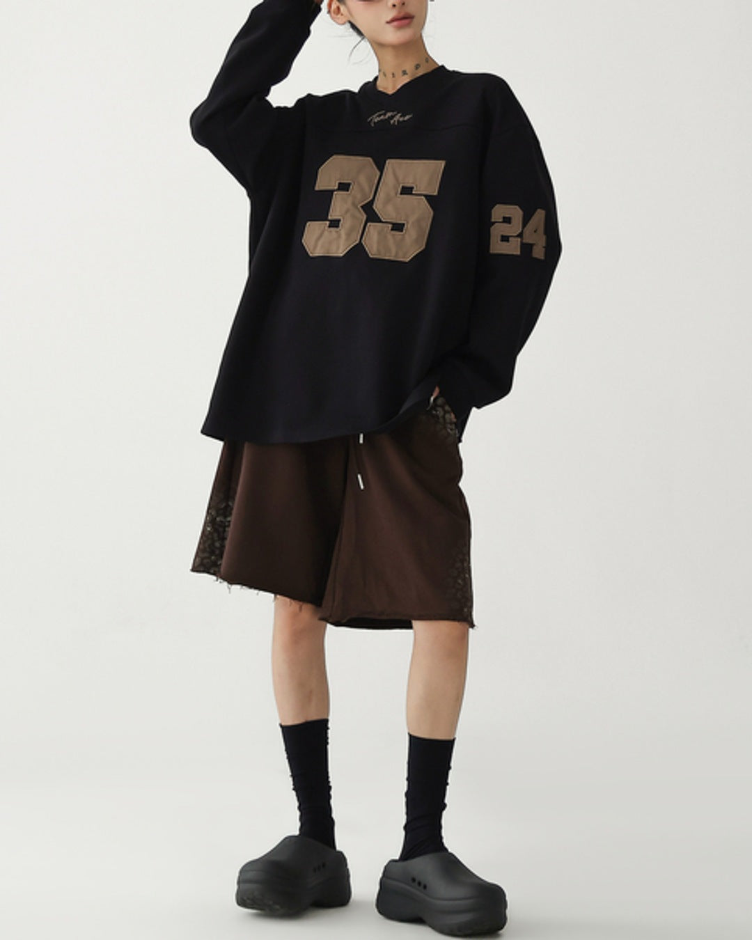 ナンバリングロングTシャツ SL947