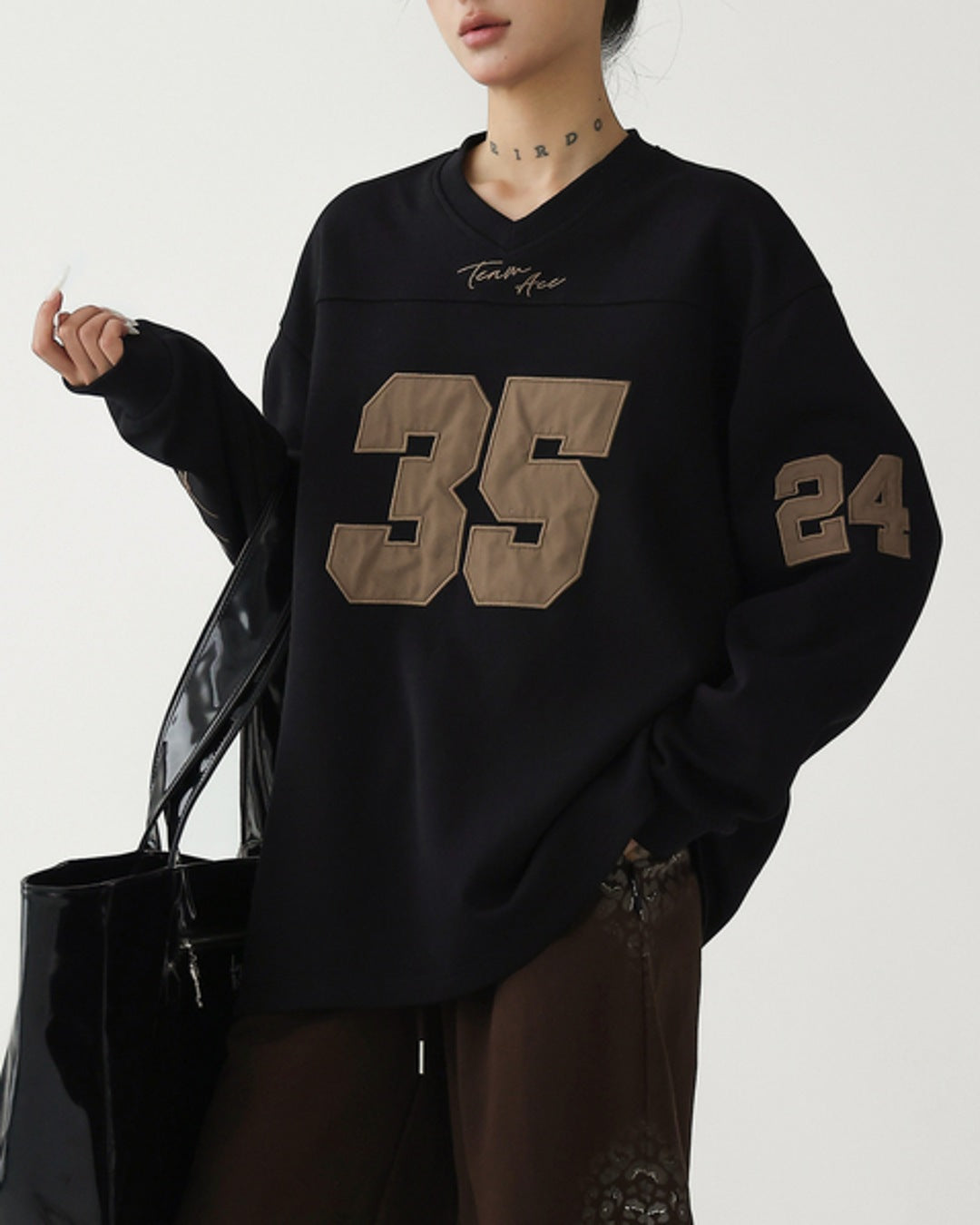 ナンバリングロングTシャツ SL947